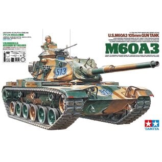 TAMIYA TAM 35140 U.S. M60A3 105mm GUN TANK 1/35 PLASTIC MODEL