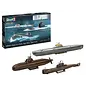 REVELL GERMANY REV 05186 70 YEARS BUNDESWEHR WILHELM BAUER (U-2540), TYPE 206A, TYPE 212A 1/144 PLASTIC MODEL
