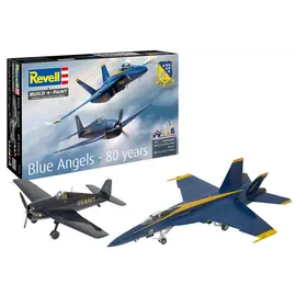 REVELL GERMANY REV 05613 BLUE ANGELS - 80 YEARS - SUPER HORNET - HELLCAT 1/72 PLASTIC MODEL