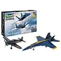 REVELL GERMANY REV 05613 BLUE ANGELS - 80 YEARS - SUPER HORNET - HELLCAT 1/72 PLASTIC MODEL