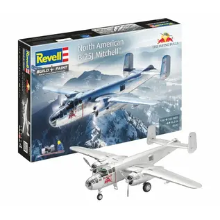 REVELL GERMANY REV 05643 NORTH AMERICAN B-25J MITCHELL (THE FLYING BULLS) 1/48 PLASTIC MODEL