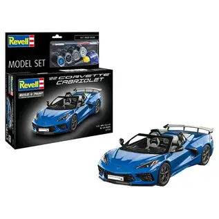 REVELL GERMANY REV 67750 2022 CORVETTE CABRIOLET INCL. AQUA COLOR 1/25 PLASTIC MODEL