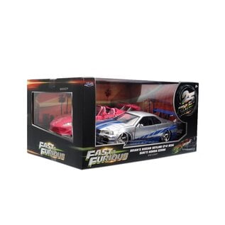 JADA TOYS JAD 37543 Jada 1/24 "Fast & Furious 25th Anniversary" Brian & Suki Twin Pack