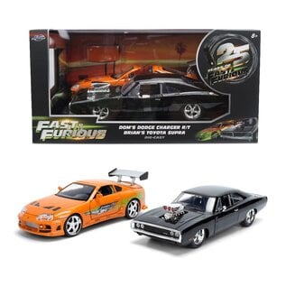 JADA TOYS JAD 37542 Jada 1/24 "Fast & Furious 25th Anniversary" Dom & Brian Twin Pack