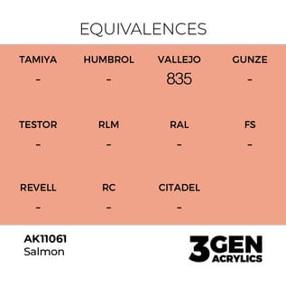 AK INTERACTIVE AK 11061 AK Interactive 3G Acrylic Salmon 17ml