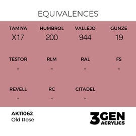AK INTERACTIVE AK 11062 AK Interactive 3G Acrylic Old Rose 17ml