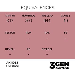 AK INTERACTIVE AK 11062 AK Interactive 3G Acrylic Old Rose 17ml