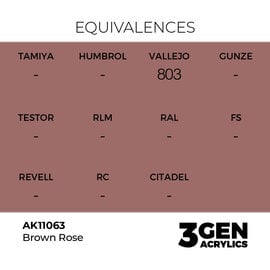 AK INTERACTIVE AK 11063 AK Interactive 3G Acrylic Brown Rose 17ml