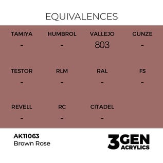AK INTERACTIVE AK 11063 AK Interactive 3G Acrylic Brown Rose 17ml