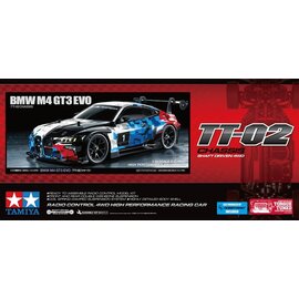 TAMIYA TAM 58751 BMW M4 GT3 EVO 1/10 TT-02 CHASSIS WITH ESC