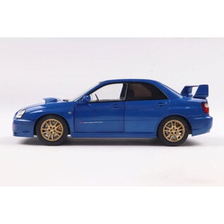 SOLIDO SOL S1812301 SUBARU IMPREZA WRX STI - SONIC BLUE - 2003 1/18 DIE-CAST
