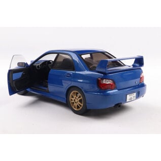 SOLIDO SOL S1812301 SUBARU IMPREZA WRX STI - SONIC BLUE - 2003 1/18 DIE-CAST