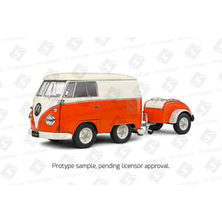SOLIDO SOL S1810902 KOOL KOMBI - ORANGE & WHITE 1950 1/18 DIE-CAST