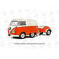 SOLIDO SOL S1810902 KOOL KOMBI - ORANGE & WHITE 1950 1/18 DIE-CAST