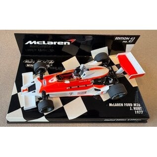 MINICHAMPS MIN 530774301 McLaren Ford M26 J.Hunt 1977 Limited edition 3600 pcs