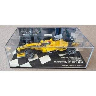 MINICHAMPS MIN 400050239 Jordan Toyota EJ15 S.Yamamoto F1 test debut Silverstone 14th Sept 2005