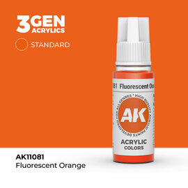AK INTERACTIVE AK 11081 AK Interactive 3G Acrylic Fluorescent Orange 17ml
