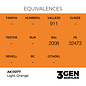 AK INTERACTIVE AK 11077 AK Interactive 3G Acrylic Light Orange 17ml
