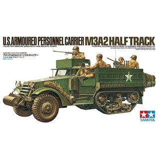 TAMIYA TAM 35070 U.S.ARMOURED PERSONNEL CARRIER M3A2 HALF TRACK 1/35 PLASTIC MODEL