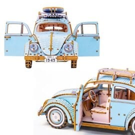 AZONE AZO 525176 Azone wa-gu-mi Volkswagen Beetle (346 Pieces) Level 4 - BLUE