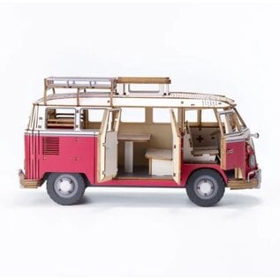 MODEL POWER AZO 525930 Azone Vintage Volkswagen (T1) Camper Van (395 Pcs) Level - RED