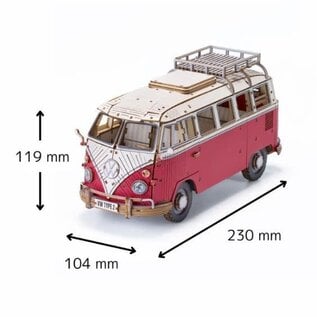 MODEL POWER AZO 525930 Azone Vintage Volkswagen (T1) Camper Van (395 Pcs) Level - RED