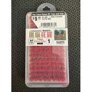 STORM CREATION SC 406-1 MINI FLOWER TUFTS RED