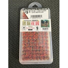 STORM CREATION SC 406-9 MINI FLOWER TUFTS RED/YELLOW