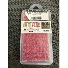 STORM CREATION SC 406-11 MINI FLOWER TUFTS PINK/RED