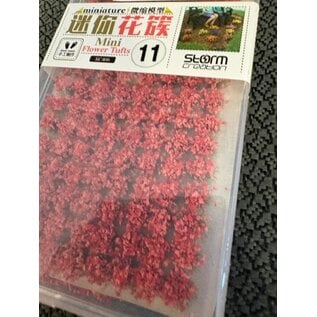 STORM CREATION SC 406-11 MINI FLOWER TUFTS PINK/RED