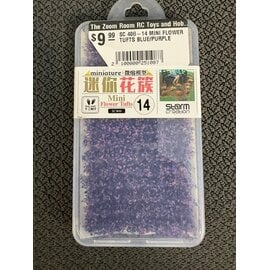 STORM CREATION SC 406-14 MINI FLOWER TUFTS BLUE/PURPLE