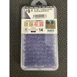 STORM CREATION SC 406-14 MINI FLOWER TUFTS BLUE/PURPLE