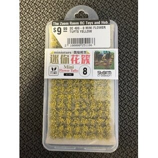 STORM CREATION SC 406-8 MINI FLOWER TUFTS YELLOW