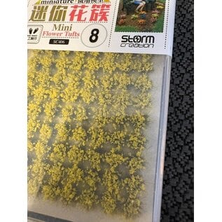 STORM CREATION SC 406-8 MINI FLOWER TUFTS YELLOW