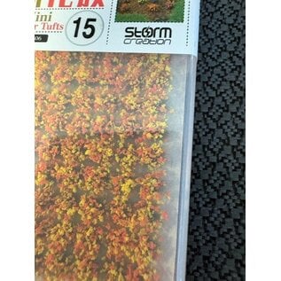 STORM CREATION SC 406-15 MINI FLOWER TUFTS YELLOW/ORANGE
