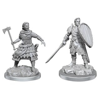 WIZKIDS WK90639 D&D Nolzurs Marvelous Unpainted Miniatures: Wave 21: Human Fighters