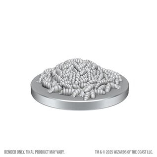 WIZKIDS WK 90855 D&D Nolzur's Marvelous Unpainted Miniatures: Wave 28: Swarm of Rot Grubs & Rot Grub Victim