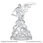 WIZKIDS WK 90810 D&D Nolzur's Marvelous Unpainted Miniatures: Wave 28: Ice Mephit & Dust Mephit