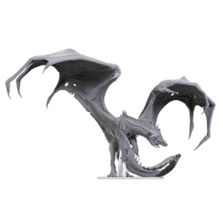 WIZKIDS WK 90773 D&D Nolzur's Marvelous Unpainted Miniatures: Adult Black Dragon Corruptor