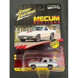 JOHNNY LIGHTNING JL 06774 1967 CHEVROLET CORVETTE 427 ERMINE WHITE 1/64 DI-CAST