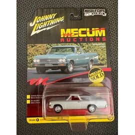 JOHNNY LIGHTNING JL 06784 1966 CHEVROLET EL CAMINO SILVER 1/64 DIE-CAST