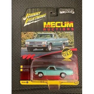 JOHNNY LIGHTNING JL 06778 1966 CHEVROLET EL CAMINO TURQUOISE 1/64 DIE-CAST