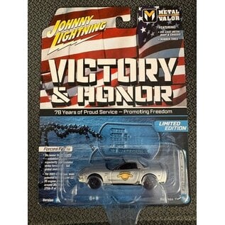 JOHNNY LIGHTNING JL 07827 2003 CHEVY CORVETTE VICTORY & HONOR 1/64 DIE-CAST