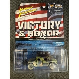 JOHNNY LIGHTNING JL 07831 HUMVEE M1114 UP ARMOR VICTORY & HONOR 1/64 DIE-CAST
