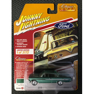 JOHNNY LIGHTNING JL 6209 1961 CHEVY IMPALA SS 409 ARBOR GREEN POLY 1/64 DIE-CAST