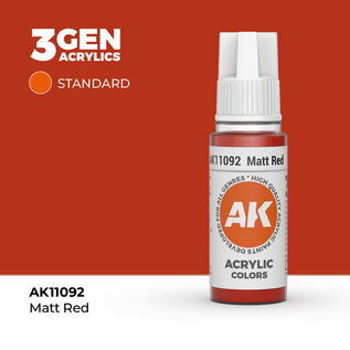 AK INTERACTIVE AK 11092 AK Interactive 3G Acrylic Matt Red 17ml
