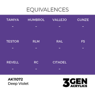 AK INTERACTIVE AK 11072 AK Interactive 3G Acrylic Deep Violet 17ml