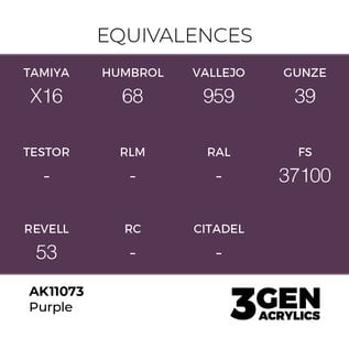 AK INTERACTIVE AK 11073 AK Interactive 3G Acrylic Purple 17ml