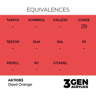 AK INTERACTIVE AK 11083 AK Interactive 3G Acrylic Dead Red 17ml