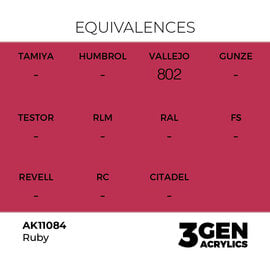 AK INTERACTIVE AK 11084 AK Interactive 3G Acrylic Ruby 17ml